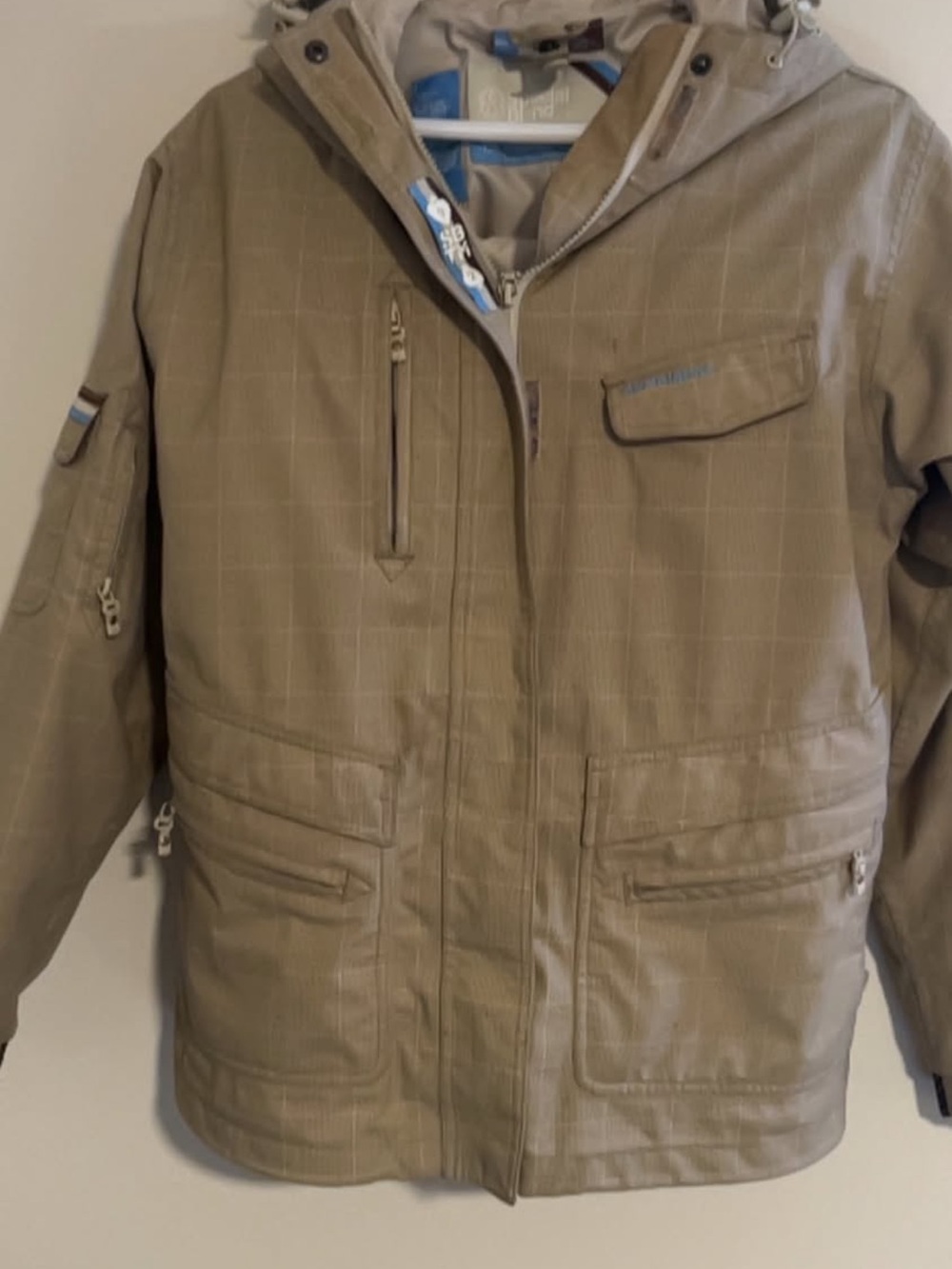 Special Blend Tan Plaid Snowboard Jacket & Pants Set